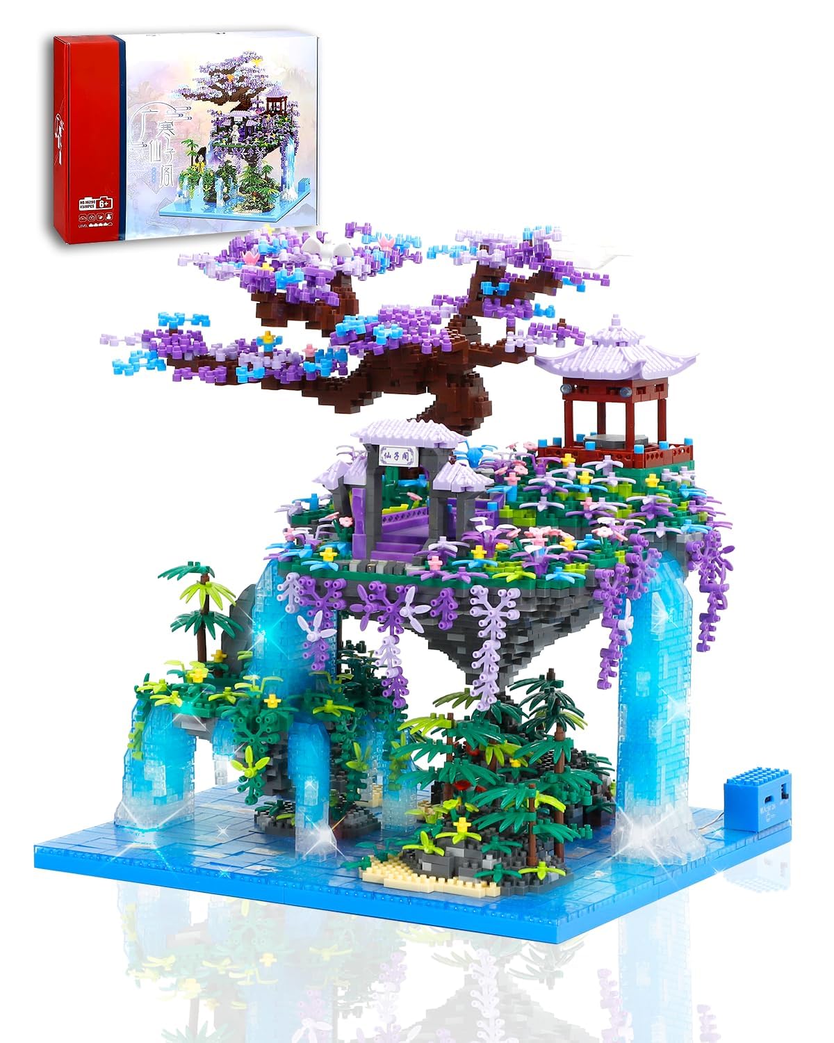 Amazon.com: Kimiangel Cherry Blossom Bonsai Tree Set with Lights